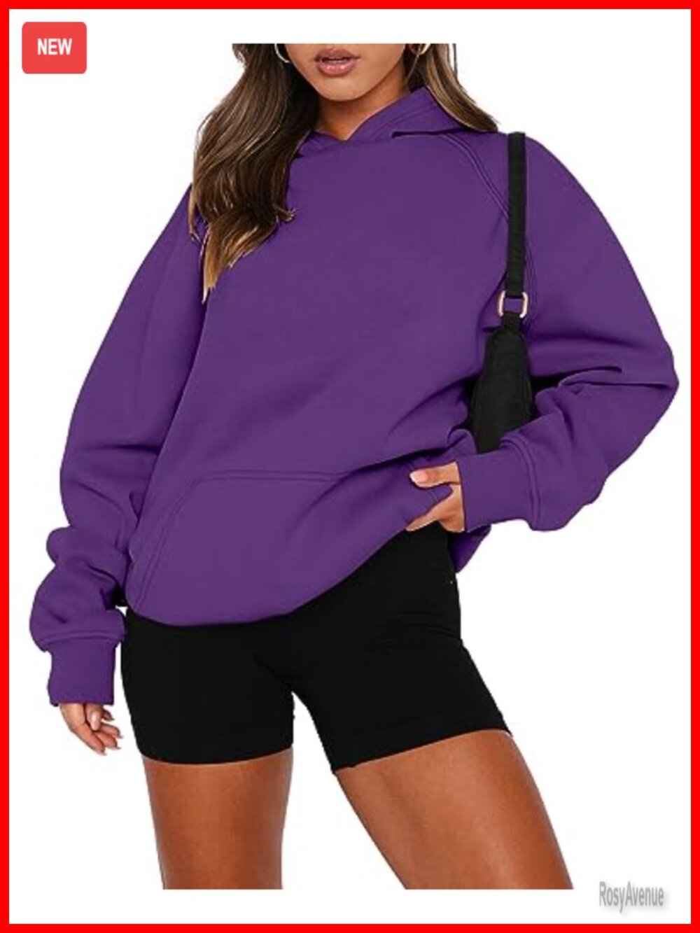 Women's Fleece Pullover Hoodie Kangaroo Pocket Long Sleeve Sweatshirt